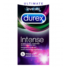 Durex Intense Stimulating Condoms with Desirex Gel - 6 condoms Durex Intense Stimulating Condoms with Desirex Gel - 6 condoms