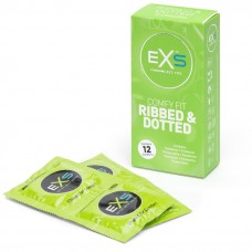 EXS Ribbed Dotted and Flared Condoms (12 Pack) EXS Ribbed Dotted and Flared Condoms (12 Pack)