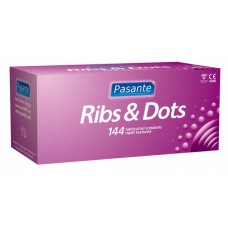 Pasante Ribs & Dots Condoms - Bulk packs of 144 condoms Pasante Ribs & Dots Condoms - Bulk packs of 144 condoms