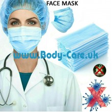 Face Covers Disposable 3-Ply Face Masks Face Covers Disposable 3-Ply Face Masks