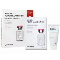 WONJIN Power Rejuvenation Mask 10pcs + Hydro Vial Cleansing Foam