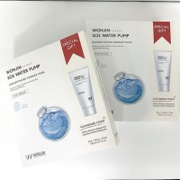 WONJIN SOS Water Pump Mask 10pcs + Hydro Vial Cleansing Foam